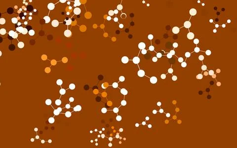 Light Orange vector template with artificial intelligence structure. イラスト素材