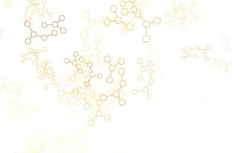 Light Orange vector template with artificial intelligence structure. Stock Illustration