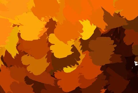 Light Orange vector template with chaotic shapes. Stock Illustration