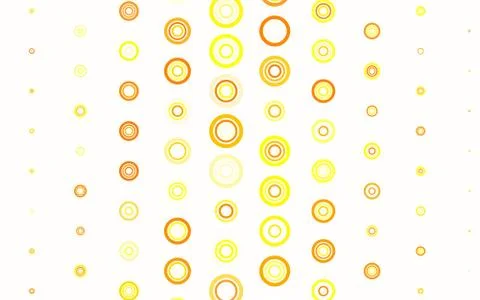 Light Orange vector template with circles. Ilustración de archivo