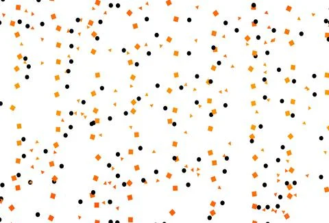 Light Orange vector template with crystals, circles, squares. Illustrazione stock