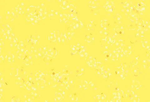 Light Orange vector template with math simbols. イラスト素材