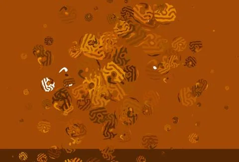 Light Orange vector texture with abstract forms. 스톡 일러스트