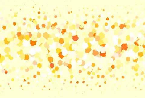 Light Orange vector texture with abstract forms. Stock Illustration