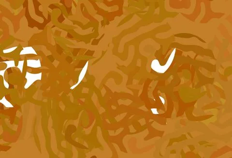 Light Orange vector texture with abstract forms. Stock Illustration