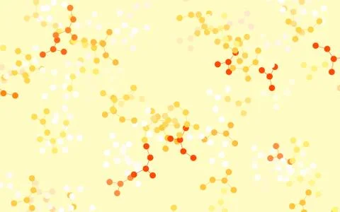 Light Orange vector texture with artificial intelligence concept. Stock Illustration