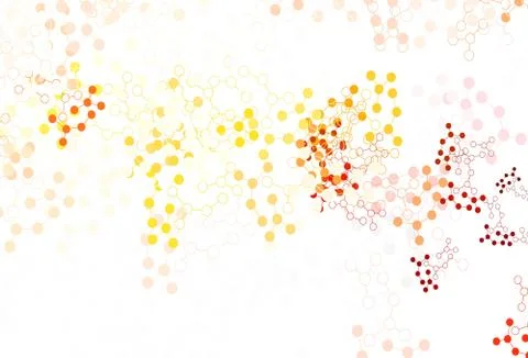 Light Orange vector texture with artificial intelligence concept. 스톡 일러스트