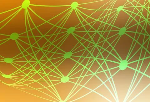 Light Orange vector texture with artificial intelligence concept. 库存插图