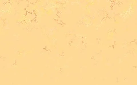 Light Orange vector texture with artificial intelligence concept. Stock Illustration