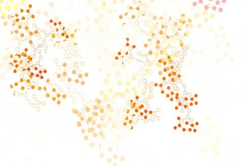 Light Orange vector texture with artificial intelligence concept. Stock Illustration