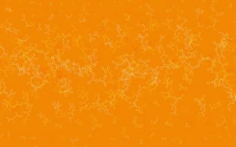 Light Orange vector texture with artificial intelligence concept. Stock Illustration