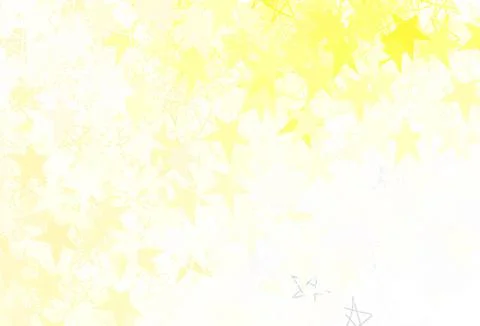 Light Orange vector texture with beautiful stars. Stock Illustration