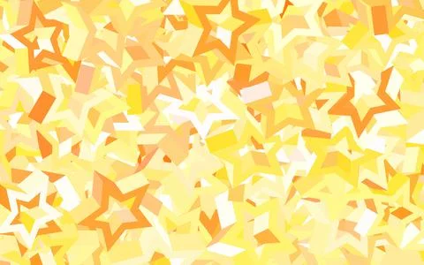 Light Orange vector texture with beautiful stars. Stock Illustration