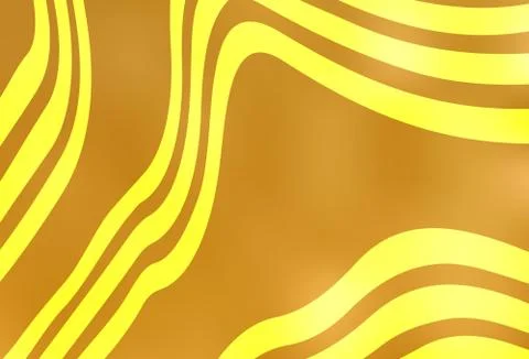 Light Orange vector texture with curved lines. Stock Illustration