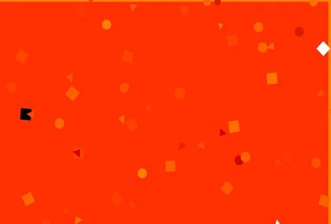 Light Orange vector texture in poly style with circles, cubes. Stock Illustration