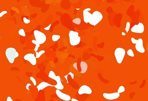 Light orange vector texture with random forms. Stock Illustration