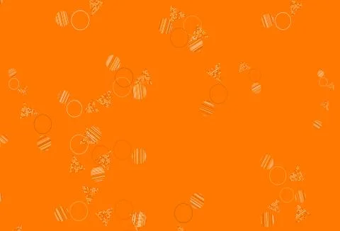 Light Orange vector texture with triangular style with circles. Stock Illustration