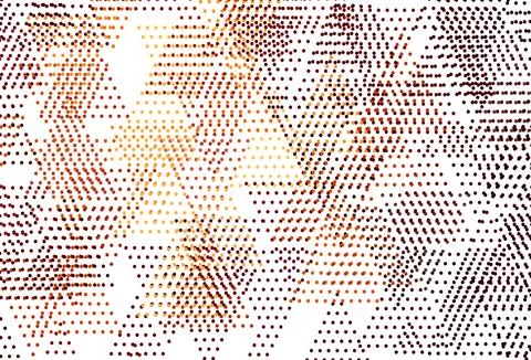 Light Orange vector texture with triangular style with circles. Ilustración de archivo