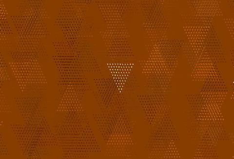 Light Orange vector texture with triangular style with circles. イラスト素材