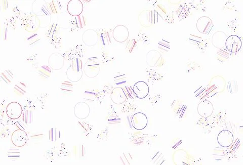 Light Orange vector texture with triangular style with circles. Stock Illustration