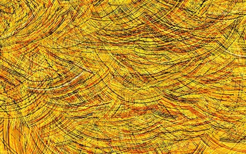 Light Orange vector texture with wry lines. Stock Illustration