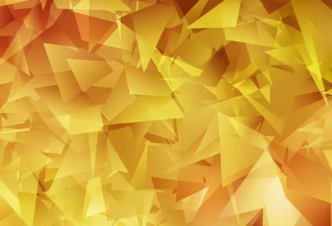Light Orange vector triangle mosaic background. Stock Illustration