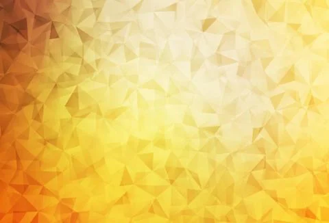 Light Orange vector triangle mosaic template. Stock Illustration