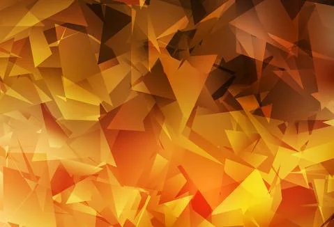 Light Orange vector triangle mosaic template. Stock Illustration