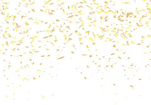 Light orange, yellow vector doodle leaves pattern. Stock Illustration