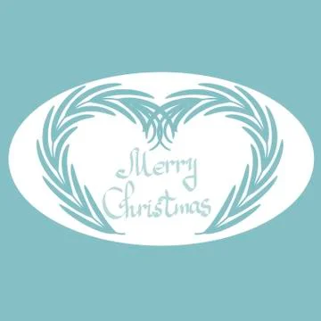 Light ornamental frame on blue background イラスト素材