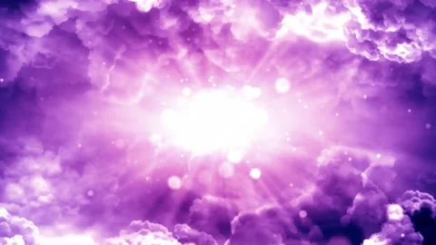 Light Over Purple Clouds Background Stock-Footage 166844279