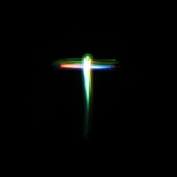 Light Painted Letter T 2 Stock Illustration