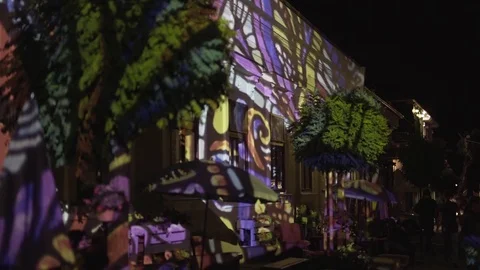 Light painted wall Stock Footage 77923635