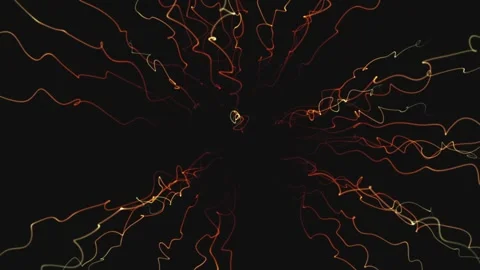 Light painting on the black background Stock Footage 281568429