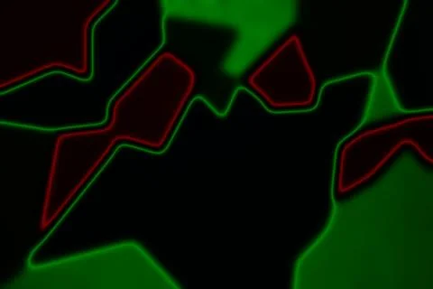 Light painting effect, laser light rays going through dark, abstract backgrou Stock Illustration