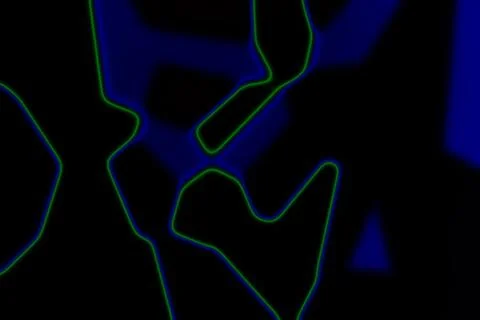 Light painting effect, laser light rays going through dark, abstract backgrou Illustrazione stock
