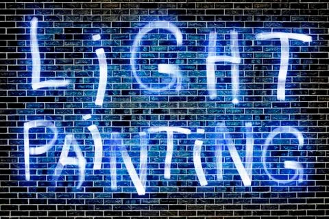 Light painting Stock-Illustration