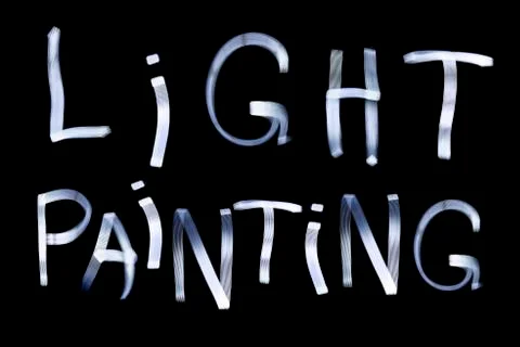 Light painting Stock-Illustration