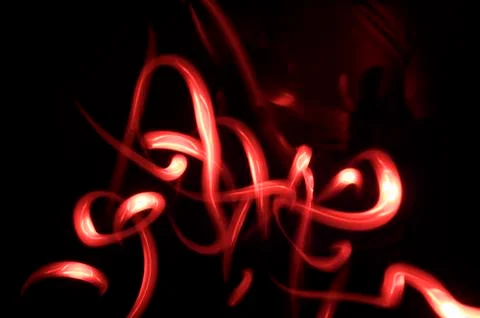 Light Painting Foto stock