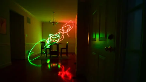 Light Painting Timelapse Stock Footage 22968755
