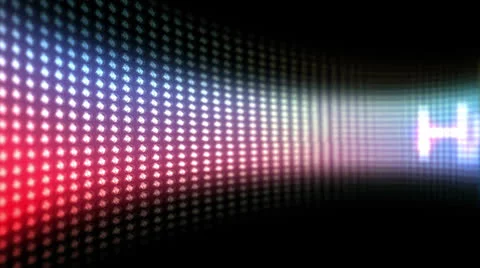 Light Panel HAPPY BD Stock Footage 24727096