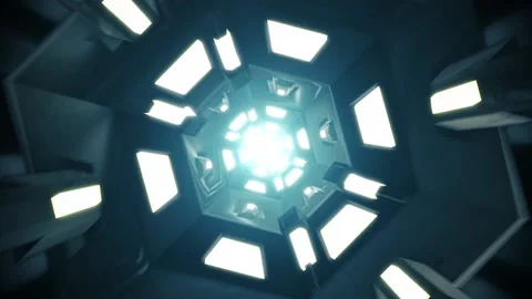 Light Pannels Spaceship Loop Stock Footage 120986499