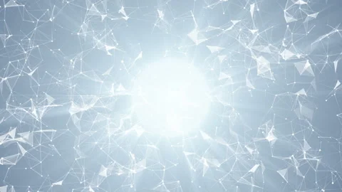 Light from paradise.Plexus structure evolving in organic motion. Abstract Stock Footage 95450233