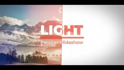 Light Parallax Slideshow Stock After Effects