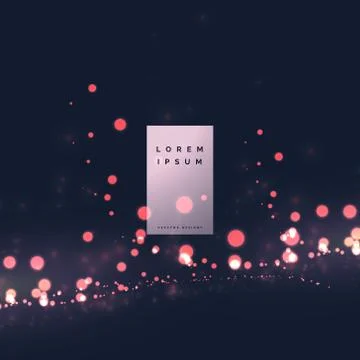 Light particle bokeh effect background Stock Illustration