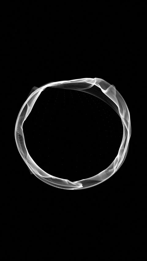 Light Particle Ring Stock Footage 316865862