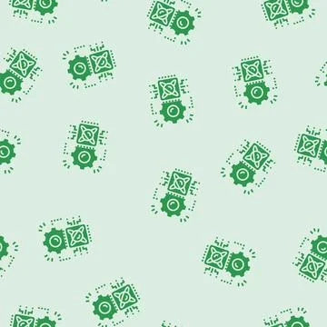 Light particles interacting chip glyph seamless pattern イラスト素材