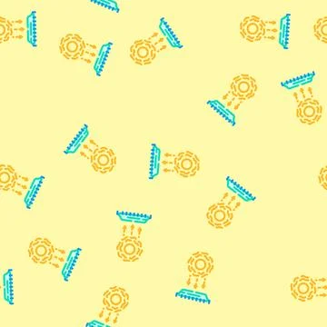 Light particles interacting chip vector seamless pattern イラスト素材