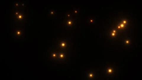 Light particles move in dark space in random patterns Stock Footage 338114686