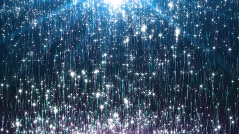 Light Particles Rain in blue and purple Stock Footage 235634127
